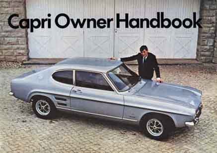 MkI Capri Owners Handbook PreFacelift 1600 XL Ford Motor Company Ltd